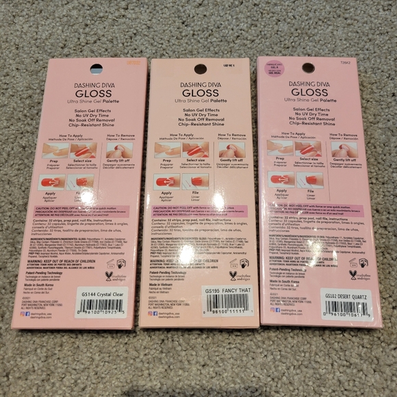 NWT Dashing Diva Lot of 3 Gel Nail Strips - Picture 2 of 6